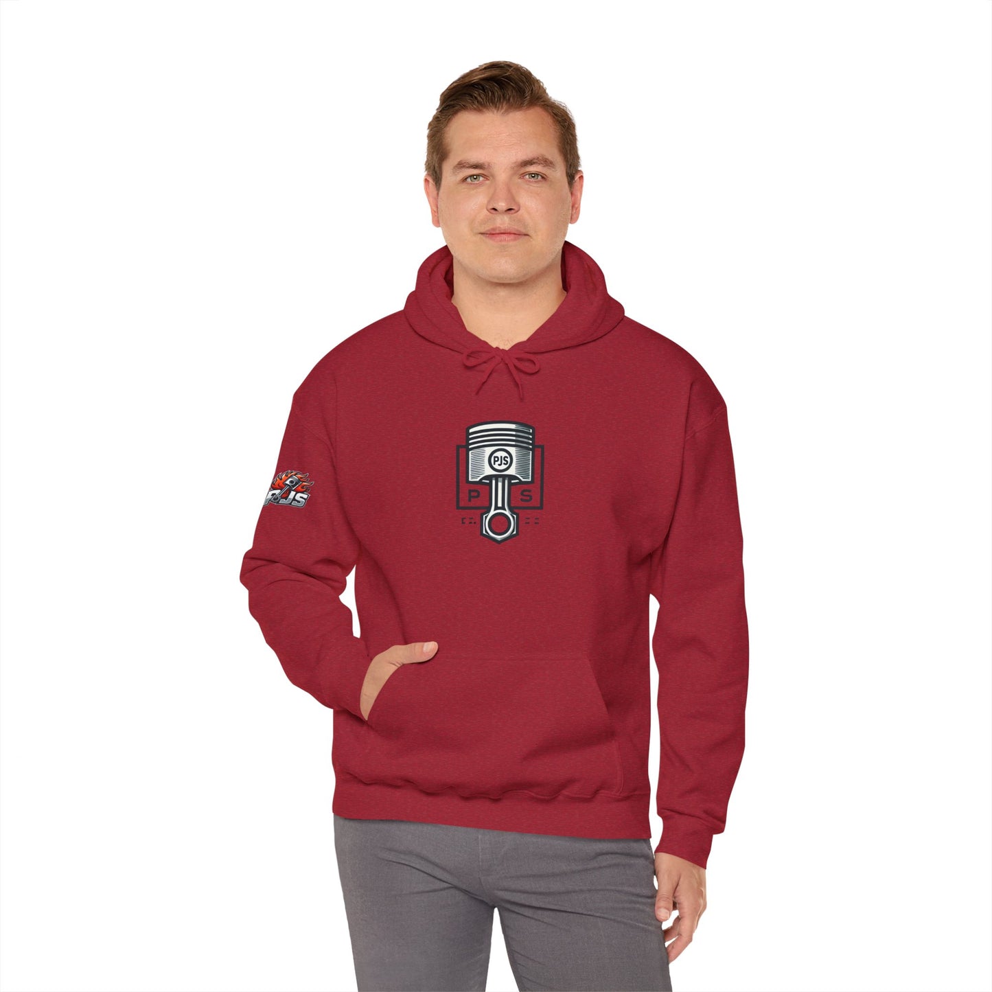 Hooded Sweatshirt - Sexy Chall-nger Muscle Car By PJS