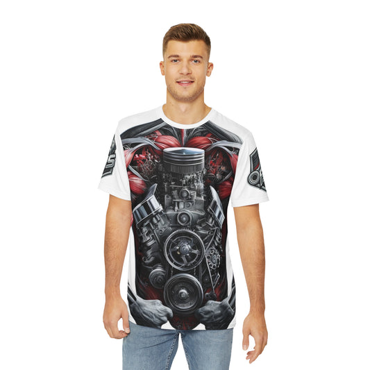 Polyester Tee Muscle Car Engine Body Shirt