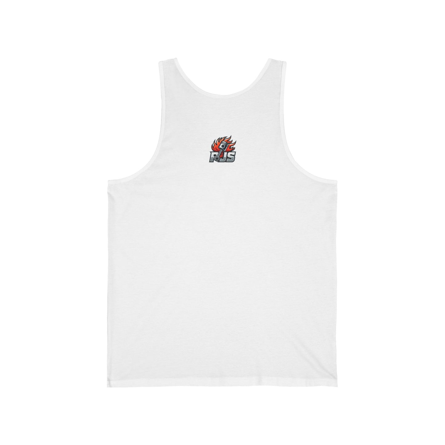 Tank Top for Fitness Enthusiasts with Rock Music and Muscle Car Design