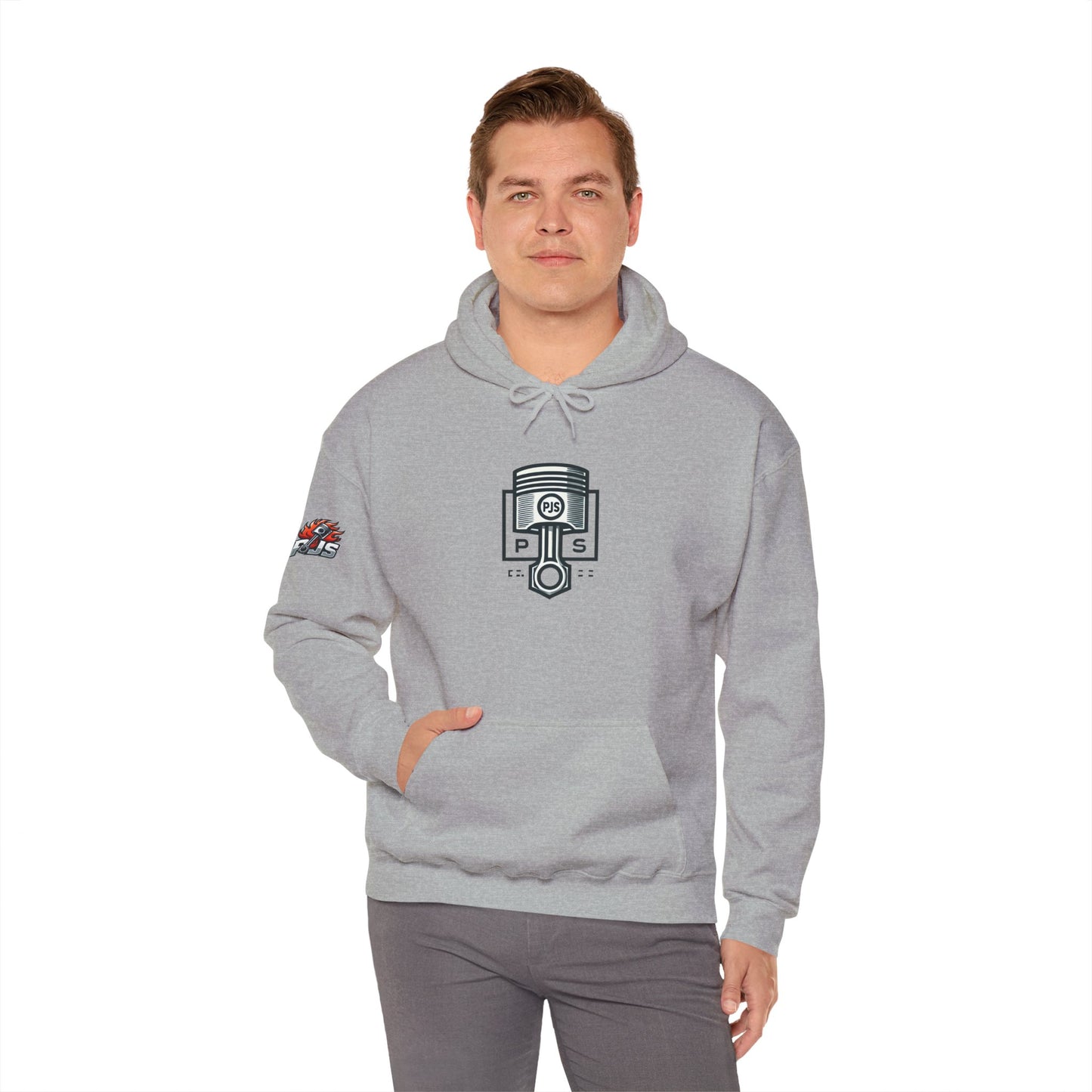 Hooded Sweatshirt - Sexy Chall-nger Muscle Car By PJS