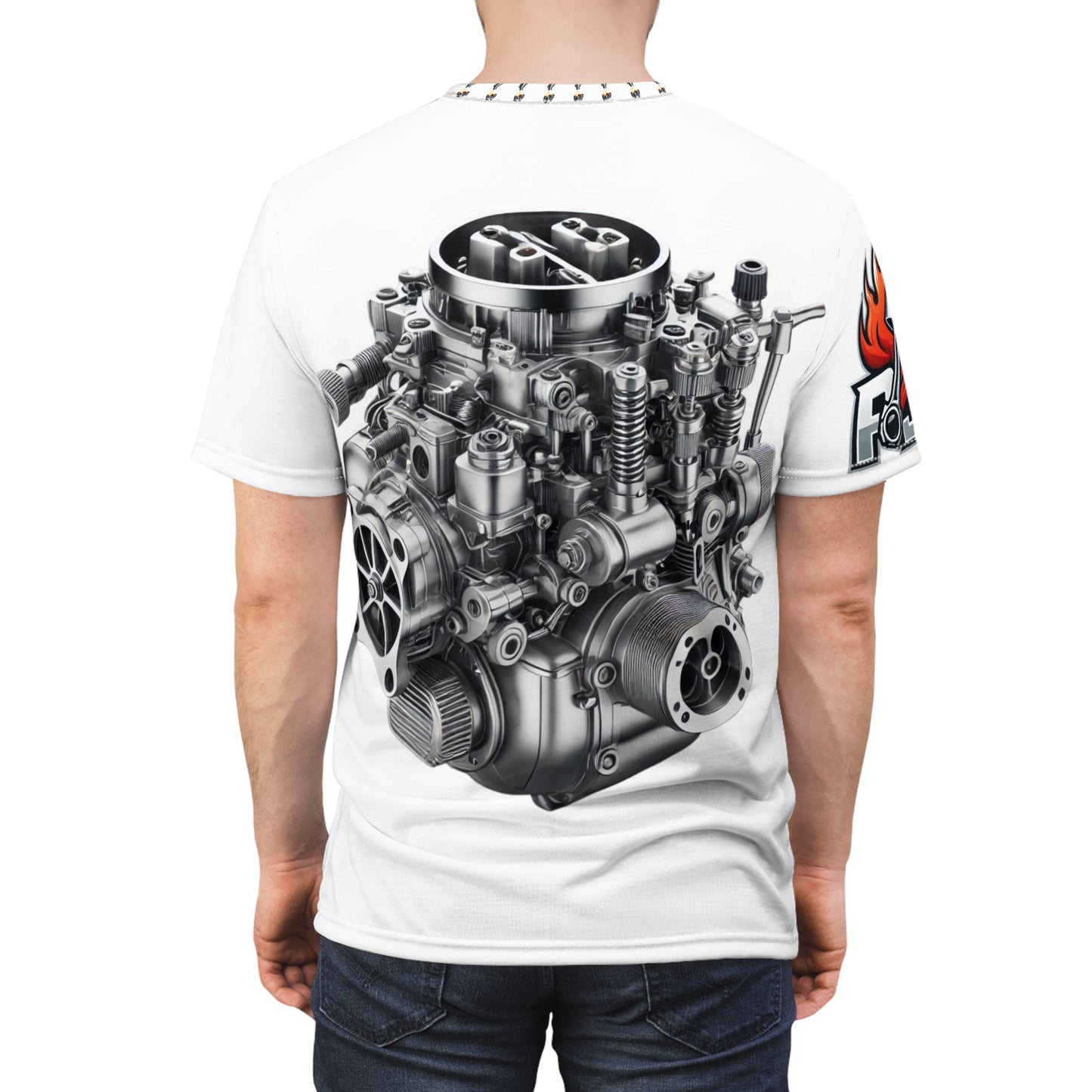 T-Shirt - V8 Heart Engine Unisex Cut & Sew Tee