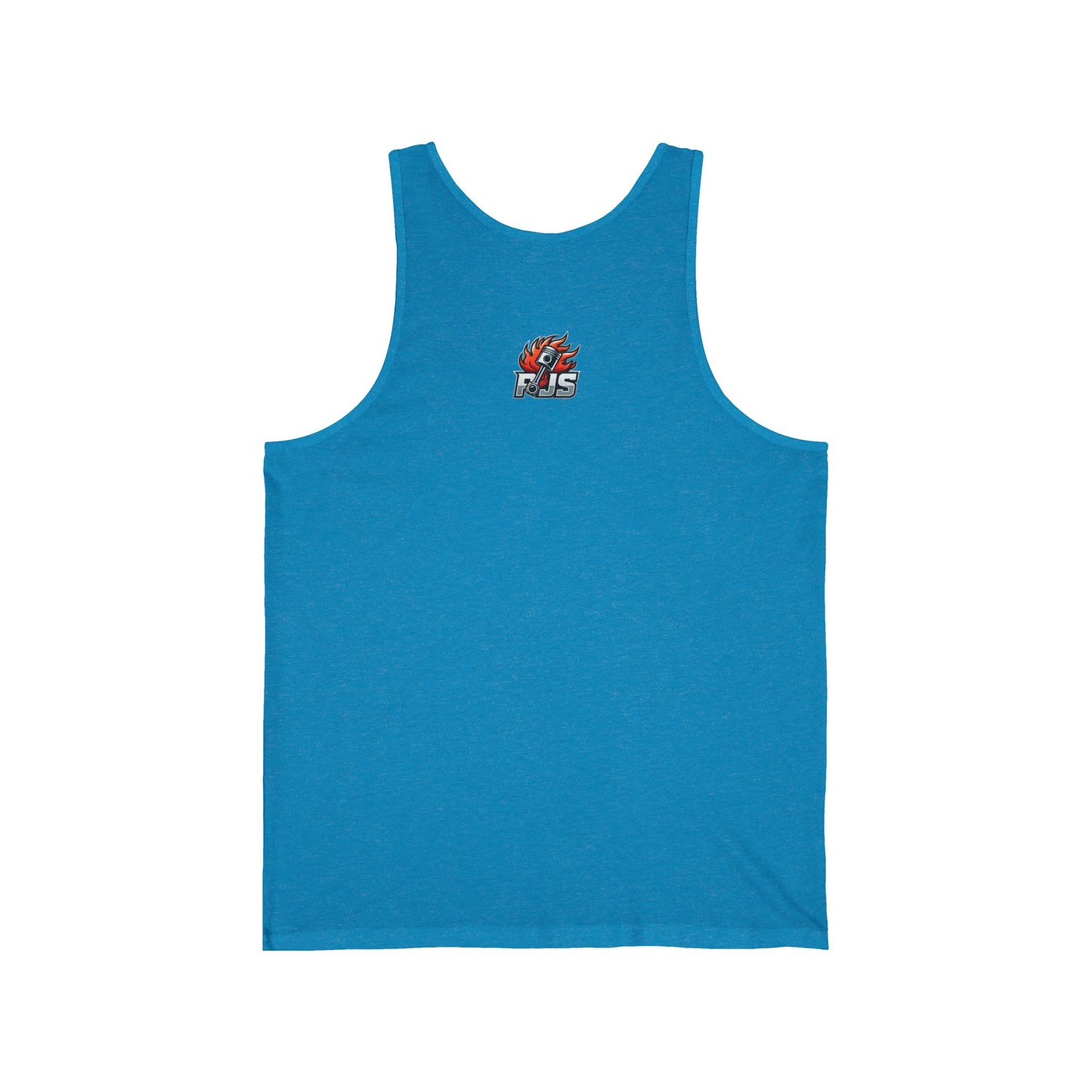 Tank Top for Fitness Enthusiasts with Rock Music and Muscle Car Design