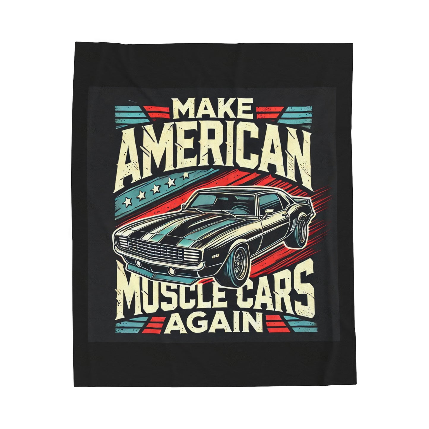 Plush Blanket - Make American Muscle Car Again Design