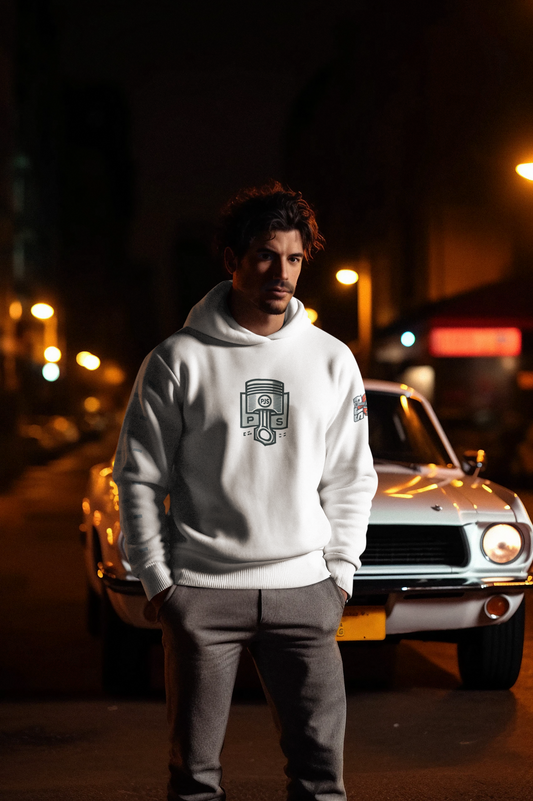 Hooded Sweatshirt - Sexy Chall-nger Muscle Car By PJS