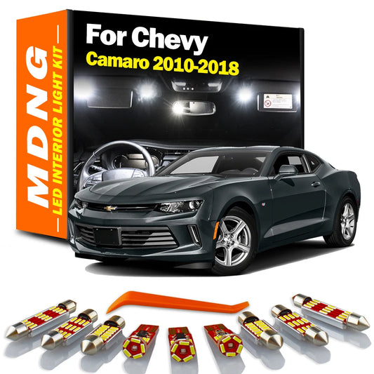 LED Bulbs Interior Light Kit 8 pcs For Chevrolet Camaro 2010-2012 2013 2014 2015 2016 2017 2018 Dome Trunk Lamp