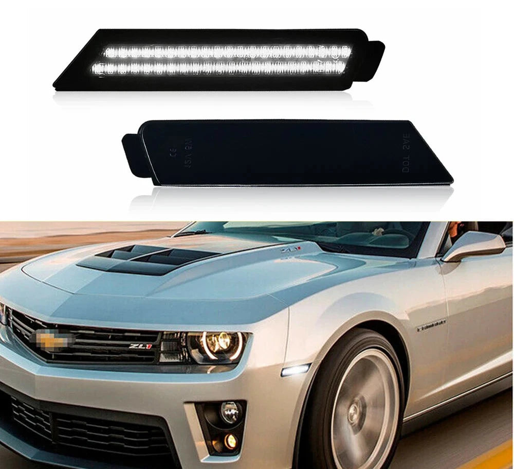 Front / Rear LED Bumper Side Marker Turn Signal Lights Fender Flare Light For Chevrolet Camaro 2010 2011 2012 2013 2014 2015