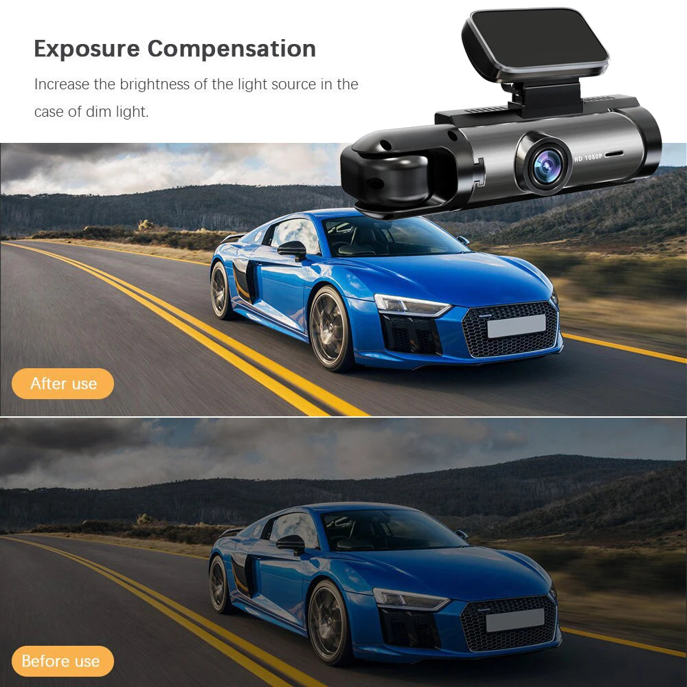 Dual Lens Car DVR FHD 1920*1080P Dash Camera Cabin Dashcam Vehicle Video Dash Cam Drive Recorder Interior Mini Dvrs Black Box