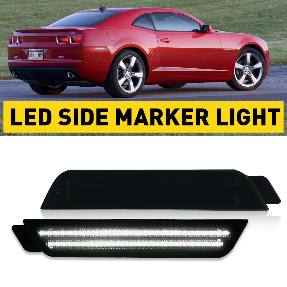 Front / Rear LED Bumper Side Marker Turn Signal Lights Fender Flare Light For Chevrolet Camaro 2010 2011 2012 2013 2014 2015